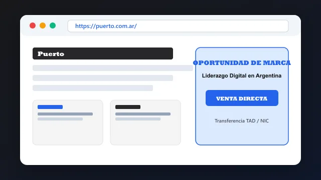 Modelo de aplicación comercial y proyectos digitales para puerto.com.ar
