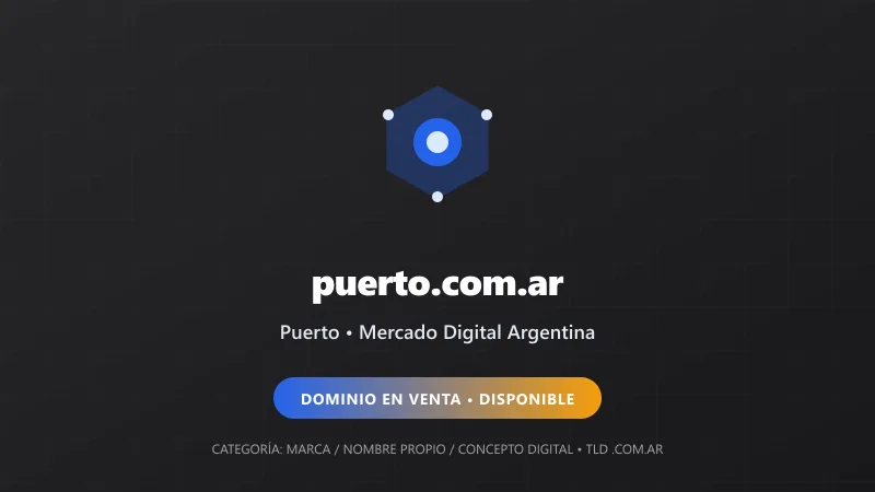 Identidad gráfica y activo digital para Puerto en Argentina